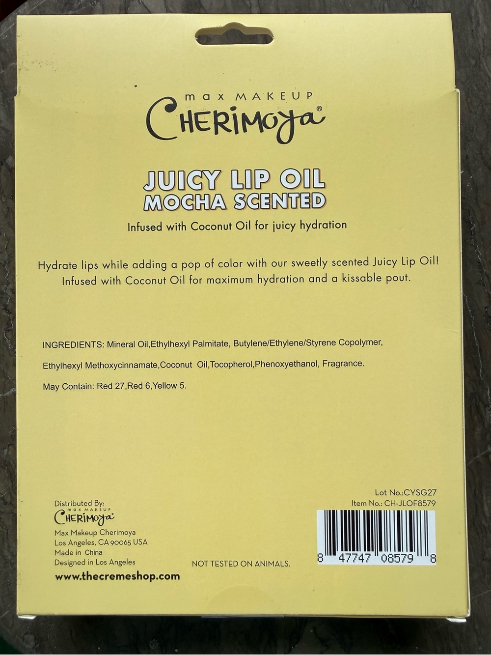 Max Makeup Cherimoya Juicy Lip Oils in a 3-pack set New in Box - Picture 2 of 4